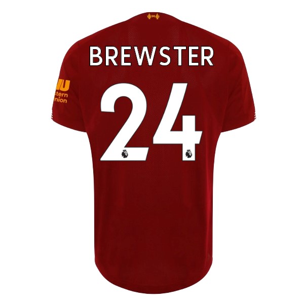 Maillot Football Liverpool NO.24 Brewster Domicile 2019-20 Rouge